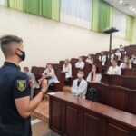 08 червня 2021 р. патрульні поліцейські провели лекційне заняття для студентів НФаУ