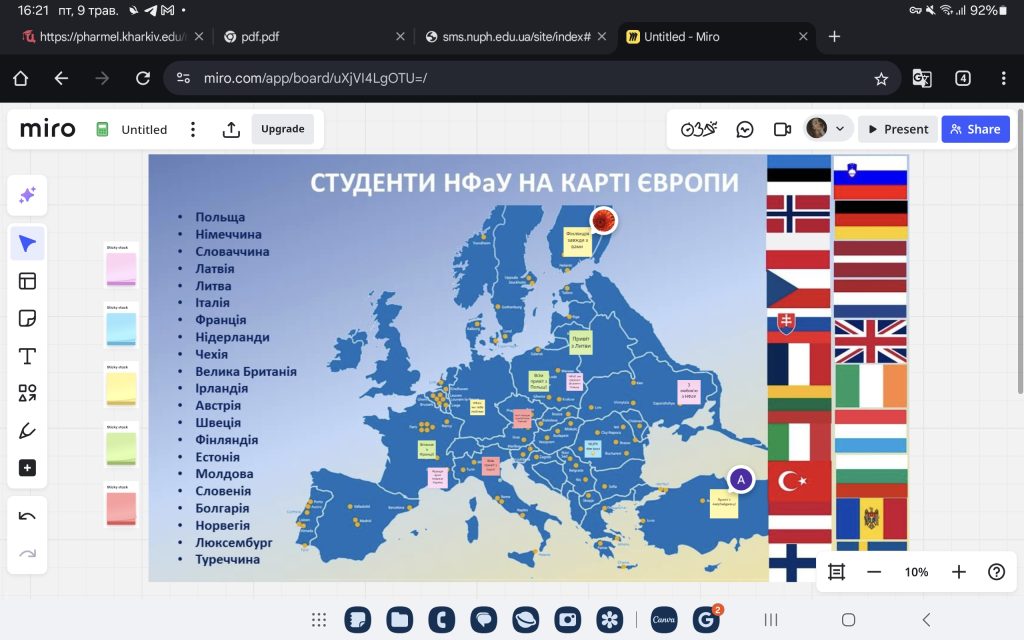 09 травня 2025 року в Національному фармацевтичному університеті відбувся Європейський марафон студентів університету до Дня Європи